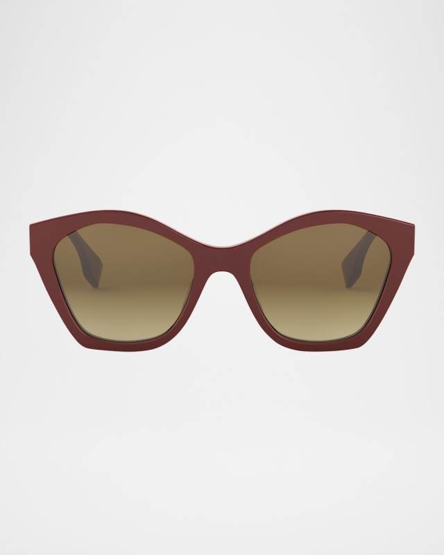 Lettering Square Acetate Sunglasses